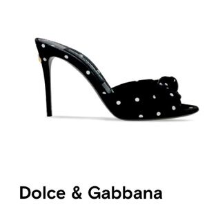Dolce and Gabbana Polka Dot Women's Heels, worn once indoors.